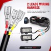 Nilight 16AWG Strobe Light Wiring Harness Kit 2Leads Customized for