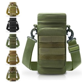 VIIDOO Molle Water Bottle Pouch, Tactical Military Army Molle Water Pouches Carrier Holder for Hiking Camping Outdoor Sport Travel (Army Green)