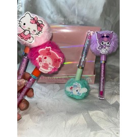 4 Pc lip Gloss  Set, Girls, Makeup,sanrio