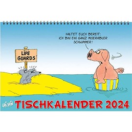 Uli Stein Tischkalender 2024: Monatskalender zum Aufstellen: Ideal für den Schreibtisch (Uli Stein Kalender 2024)