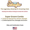 Untangler Super-Groom Combs with Smooth Rotating Teeth for Painless Mat