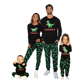 Tipsy Elves Women's Mamasarus Dinosaur Black Pajama Set Size X Small