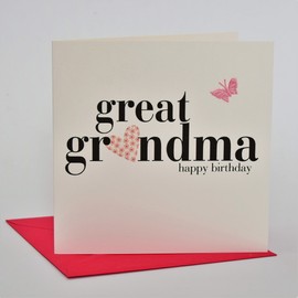 Claire Giles Hearts and Stars Happy Birthday Great Grandma Card