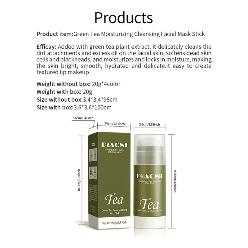 La Máscara De Té Verde Se Adhiere A Los Puntos