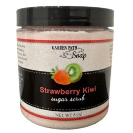 Garden Path Soap STRAWBERRY KIWI SUGAR SCRUB - Amish Handcrafted Fruity Exfoliating Moisturizer