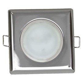 Manufacturers' Select ITC Inc Decor LED Cluster Square Chrome Overhead RV Light Fixture - Spring Mount with Warm White Light Output (69926BSQFCHNI3KE-DB) (X002E4NXVT)