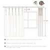 TWOPAGES Semi Sheer Curtains 108 inches Long 2 Panels Linen