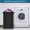 SNIGJAT Large Laundry Hamper, Tall Laundry Hamper with Sturdy Handles,