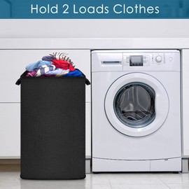 SNIGJAT Large Laundry Hamper, Tall Laundry Hamper with Sturdy Handles, Hampers for Laundry, Rectangular Dirty Clothes Hamper for Bedroom, Extra Large Laundry Basket for Clothes Toys, 80 L