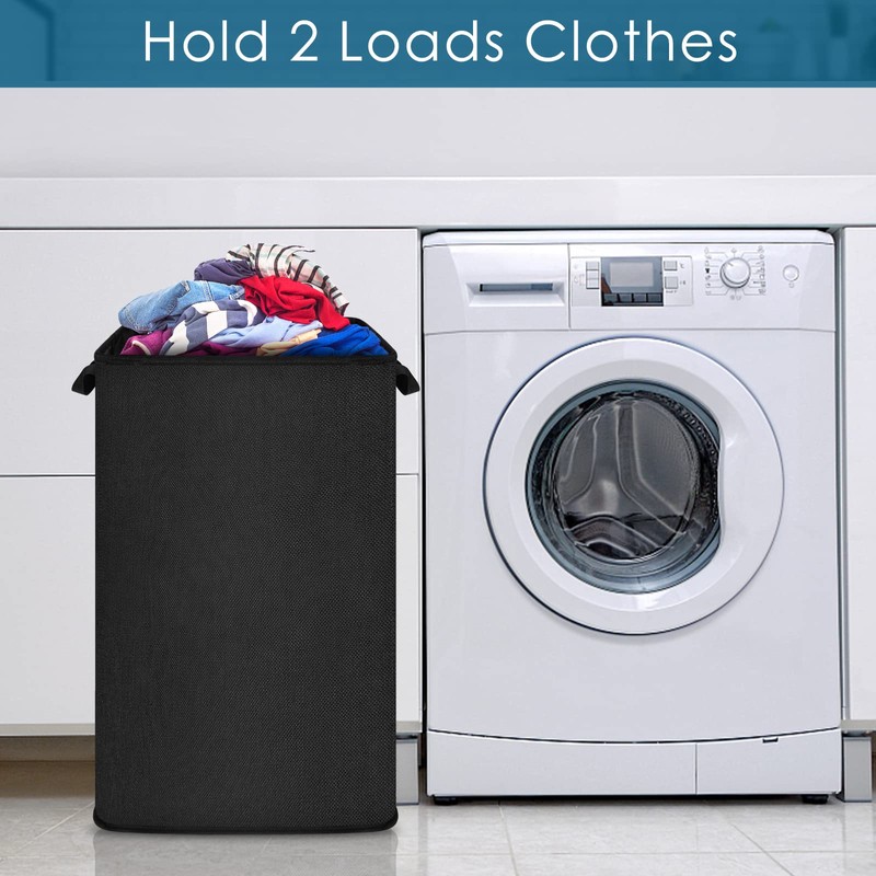 SNIGJAT Large Laundry Hamper, Tall Laundry Hamper with Sturdy Handles,