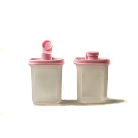 Tupperware Freshener 350 ml (2) Pink Swiss Juice Jug Mess & Go Circular 38114