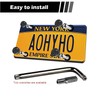 GKmow 4 Set Anti Theft Licence Plate Screws, SS Rustproof