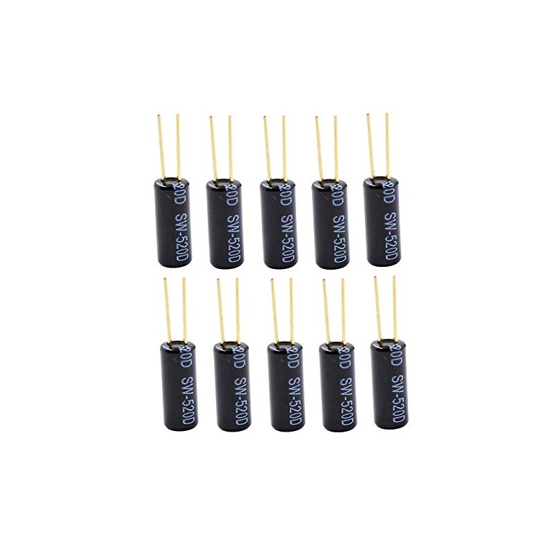 Movilideas - 10 x Tilt Sensor SW-520D SW520D Ball Switch/Angle