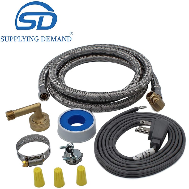Supplying Demand 6572 Universal Dishwasher Install Kit 6 Feet Stainless