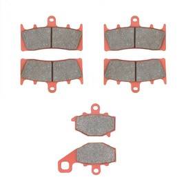 MEXITAL Front and Rear Brake Pads for ZX 6R (G/J) ZX 600 (98-02) / ZZR 600 (ZX 600 J4/J6F-J8F) (05-08) / ZX6R A1 (ZX 636) 636cc (02) / ZX-9R (ZX 900) B C C E E (96-01)