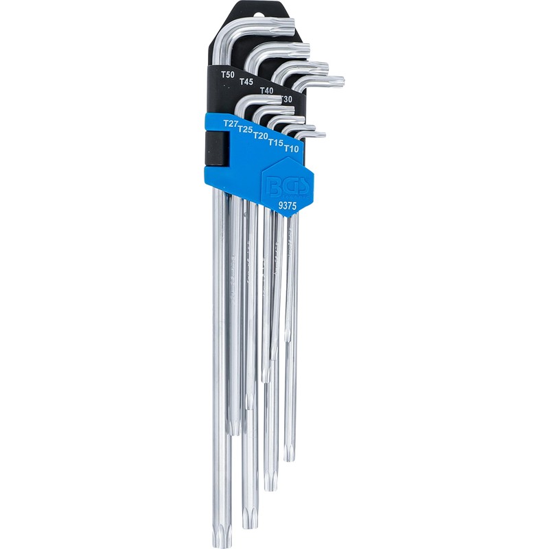 BGS 9375 Allen Wrench Set Long + Extra Short T-Profile
