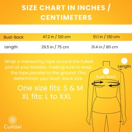 Cuitáxi Traditional Mexican apron for women with pockets beautiful flower embroidery One size - Mandiles para mujer mexicanos mandil