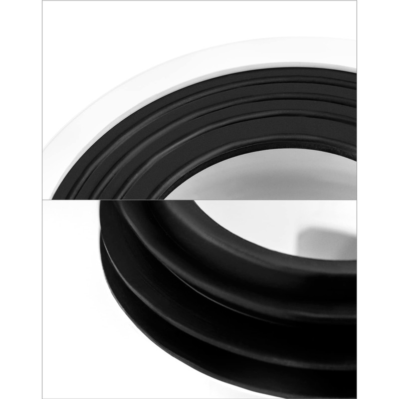 QWORK® 100mm Toilet Offset pan Connector PVC Waste Pipe Connector