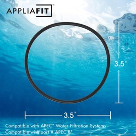O-Rings Compatible with APEC 3.5 Inch O-Rings for APEC Ultimate and Essence Series Reverse Osmosis Water Filters, Version B (6-Pack)