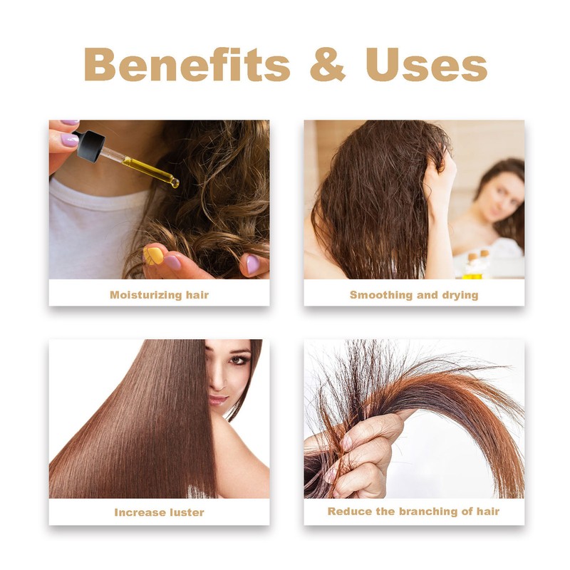 4pcs Argan Oil Hair Growth Serum Boost Thin Hair Increase