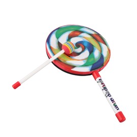 Hand Drum for Kids Multicolor Rainbow Percussion Instrument Musical Sound Educational Tool (8 Inch)