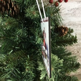 Unbranded Red Truck Christmas on the Farm Christmas Ornament