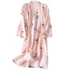 Fancy Pumpkin Japanese Women's Robe Kimono Pajamas Anchovies, Multicoloured