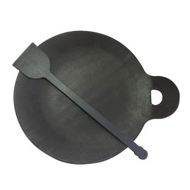 naksha Traditional Iron tawa,dosa Tawa,pan,Kallu Large Size (Black,8mm Thick) (13inch)