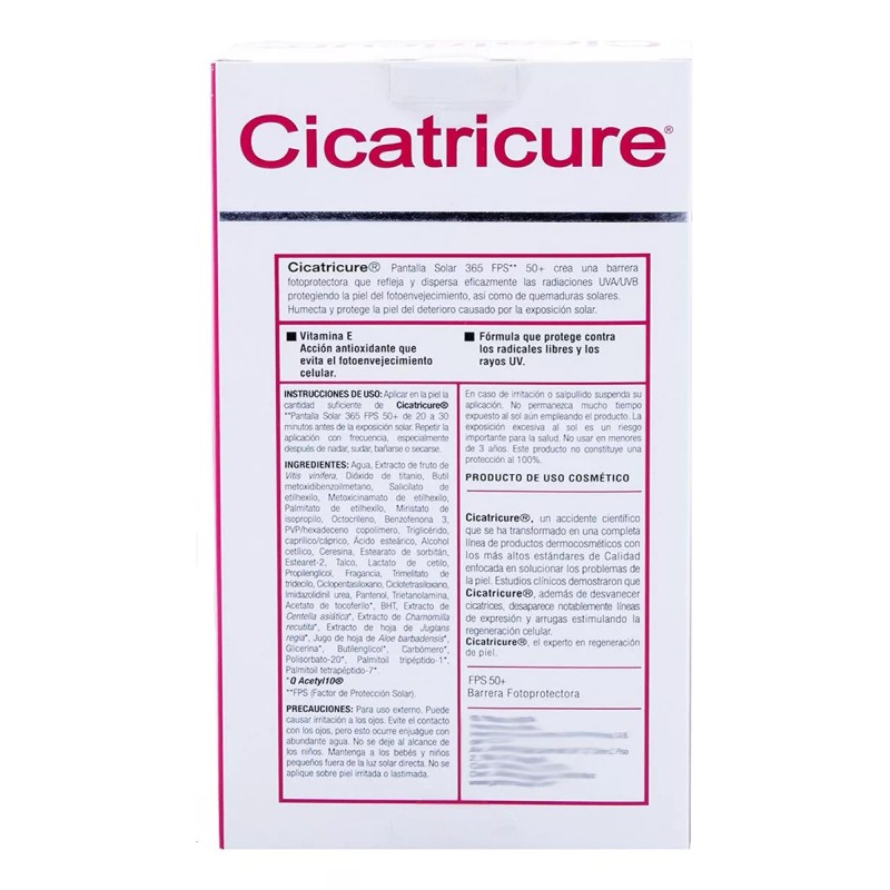 Cicatricure Protector solar Cicatricure Protector Solar 50FPS en crema