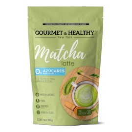 Matcha Latte Gourmet & Healthy 0% Azúcar 600g Rinde 60 Tazas