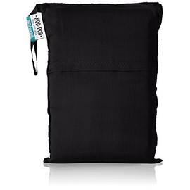 Nod-Shop 100% Pure Silk Sleeping Bag Liner - Ultralight just 110 grams (Black)