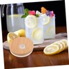 VICASKY 4Pcs Bamboo Jar Lids for Wide Mouth Jars Practical