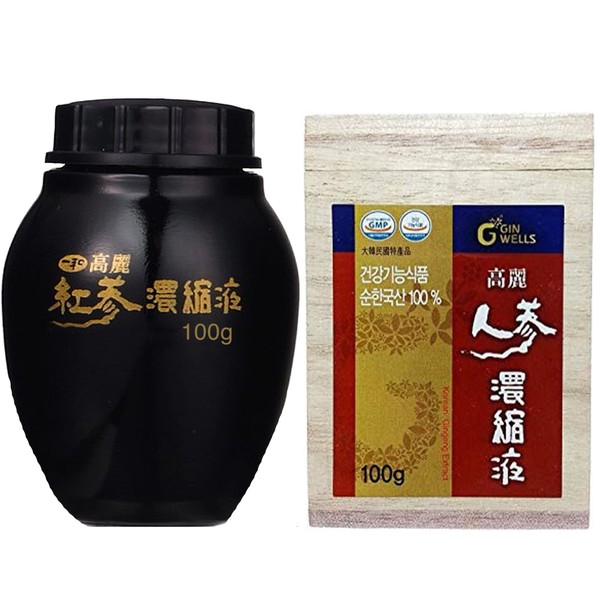 ILHWA Pure Concentrated Ginseng Extract (3.53 oz, 100g) - 100% Pure Korean Ginseng Tea - for Immunity. Ginsenoside 1500mg