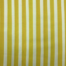 Kt KILOtela - Digital Printed Canvas Fabric - 100% Cotton Half Panama - Patchwork 100cm Length x 280cm Width Geometric Vertical Stripes - Mustard - 1 Metre