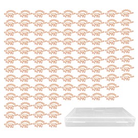 100pcs Paper Clips Portable Mini Cute Dinosaur Shape Electroplated Metal Paperclips for Office File Classification