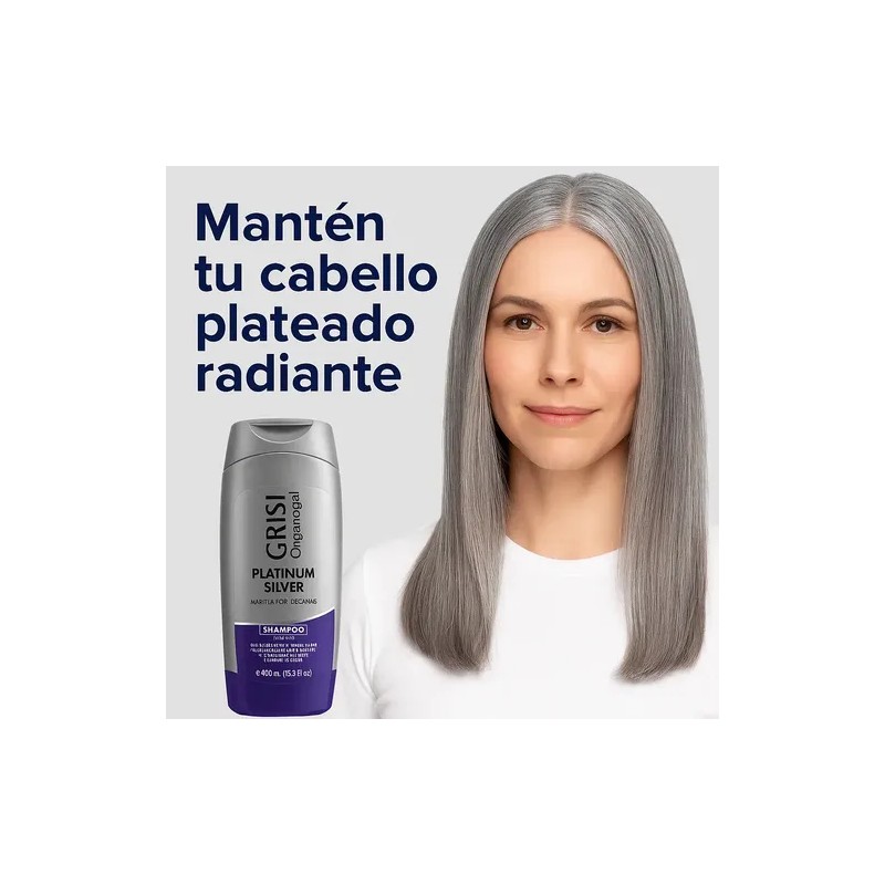 2 Shampoo Grisi Organogal Silver Canas Platinadas 400ml