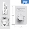 4 Pcs 120 V Only 4-Wire Manual Electric Baseboard Heater
