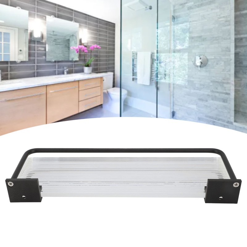 Floating Shelf Space Aluminum Acrylic Wall Mounted Decorative Storage Shelf