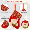QHFlashbuy Set of 4 Mini Christmas Stocking Set, Small Christmas