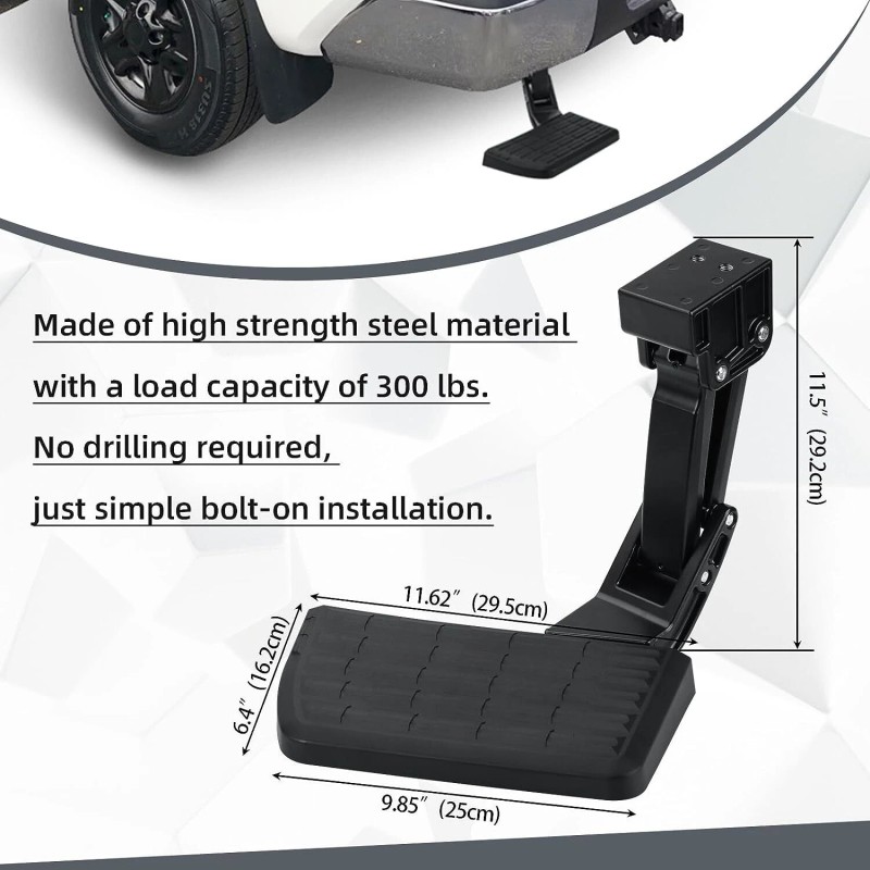 VEHITO New For 2022-2023 Toyota Tundra Rear Bumper Pedal Bed
