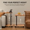XNSDXV C Table End Table Adjustable Height, 360°Swivel TV Tray