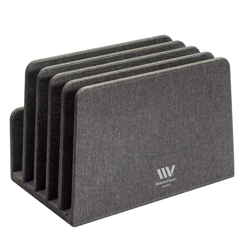MobileVision Executive Dark Gray Desktop File Folder Organizer and Paper