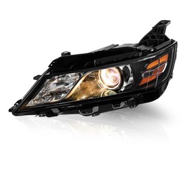 Left Headlight Fit for 2014-2020 Chevy Impala LS/LT,2014 2015 2016 2017 2018 2019 2020 Impala Headlights Projector Headlamp Halogen Type OE Style Replacement Driver Side GM2502417 84178024