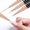 Set de 5 Pinceles de Uñas VABESSA para Acrílico, Doble