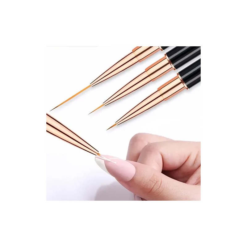 Set de 5 Pinceles de Uñas VABESSA para Acrílico, Doble