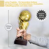 Larius Coppa da calcio dorata con palla (21,5 cm, 635