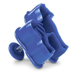 Staedter Zebra Embossing Cookie Cutter with Ejector, Blue, 6 cm