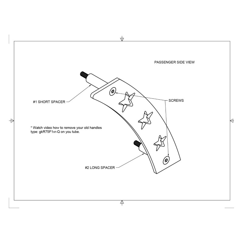j VW NEW BEETLE INTERIOR PULL DOOR HANDLES