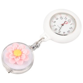 Kisangel 4pcs Retractable Nurse Pocket Watch Clip-on Design for Women Doctors Nursing Watch Sturdy