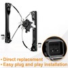 NPAUTO Front Left Driver Side Power Window Regulator with Motor